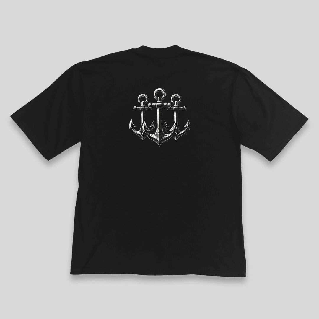Remera "Tres Anclas" Oversized