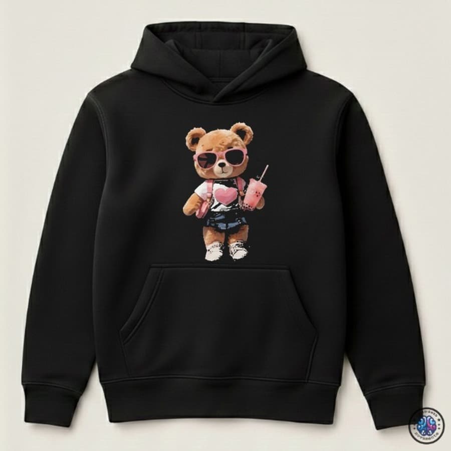 Buzo Boston Hoodie Negro · Stay Positive - Negro